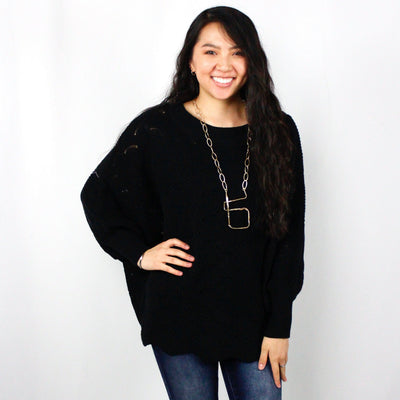 Open Weave Slouchy Sweater