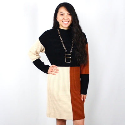 Colorblock Sweater Tunic