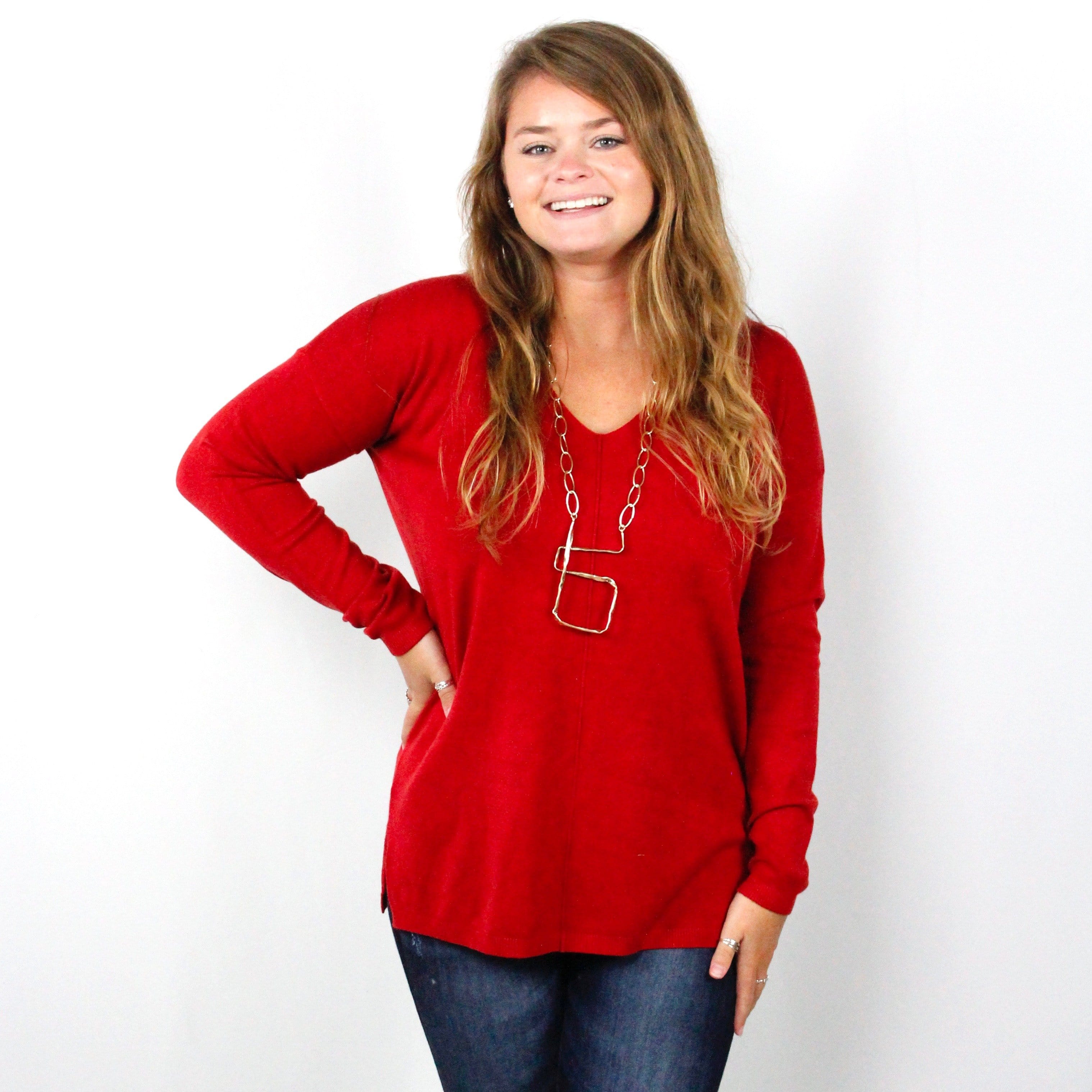 Center Seamed Butter Soft Pullover
