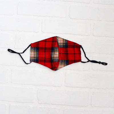 Adult Plaid Face Covering