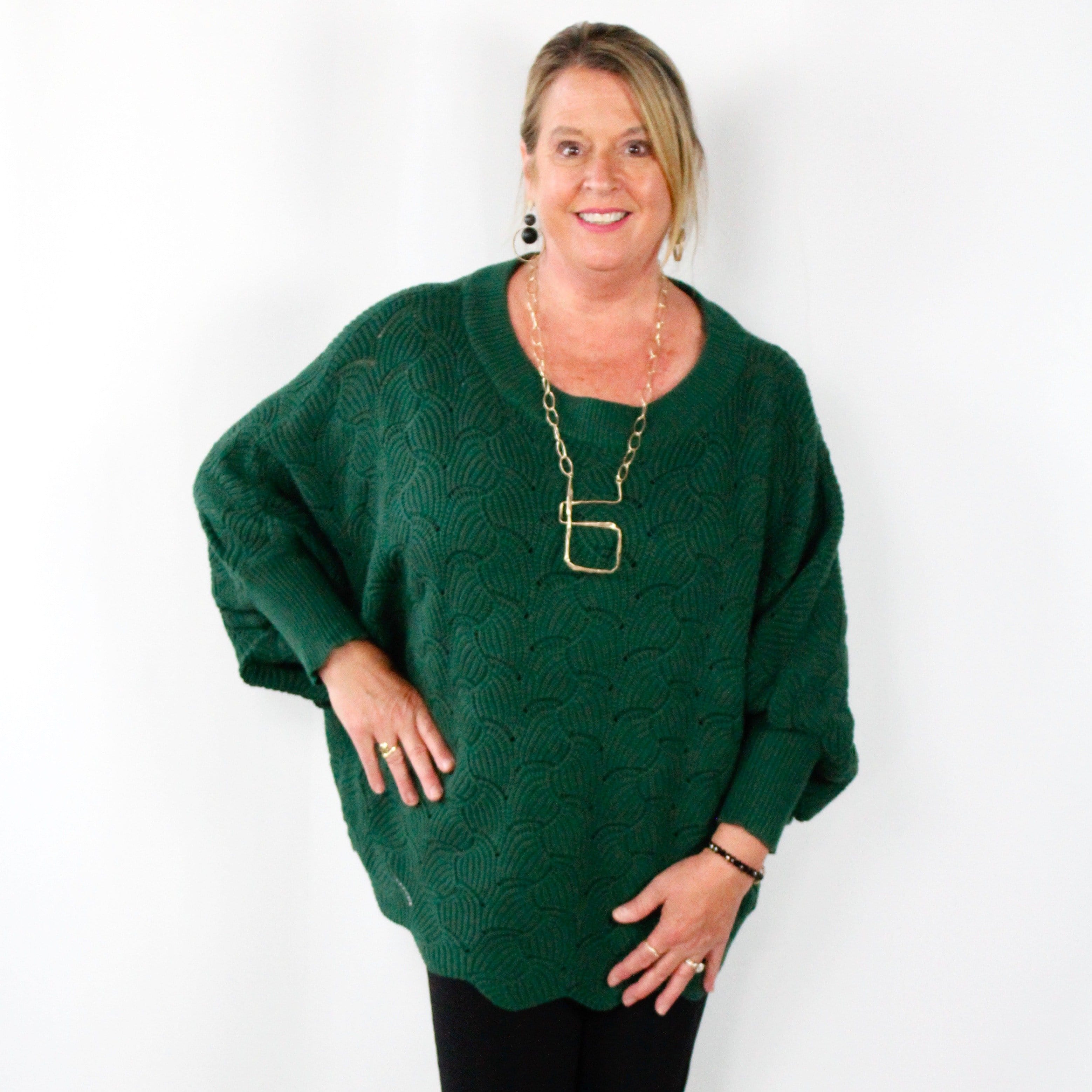 Open Weave Slouchy Sweater