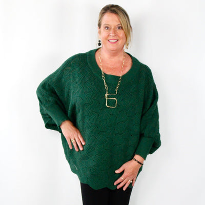 Open Weave Slouchy Sweater