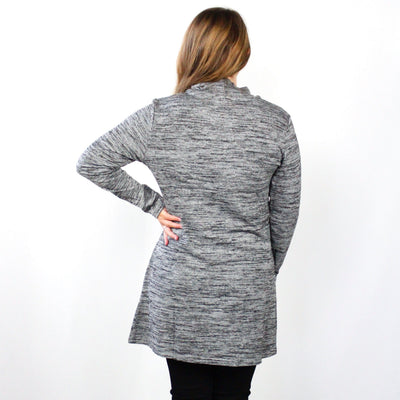 Heathered Wrap Pocket Tunic