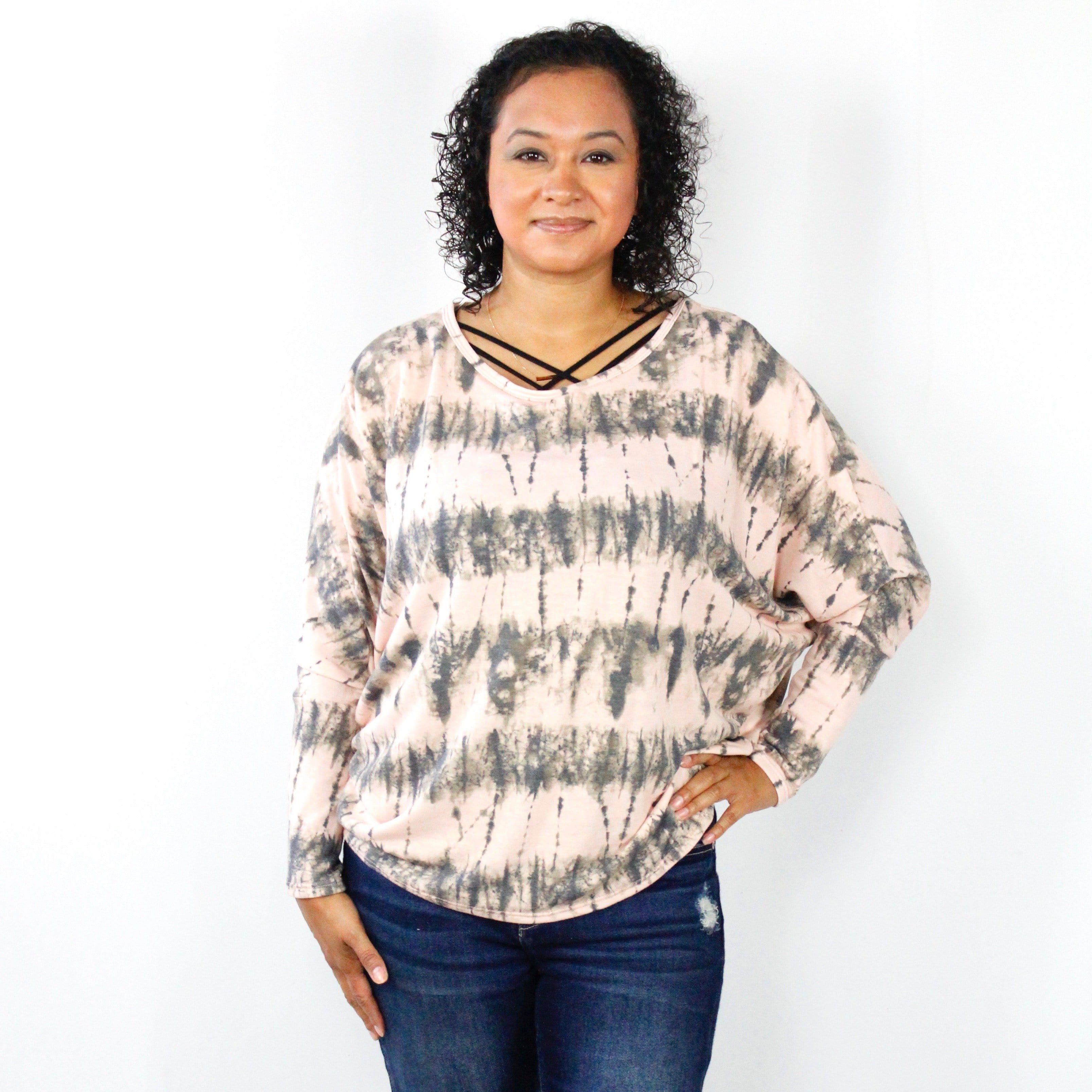 Mauve Tiedye Top
