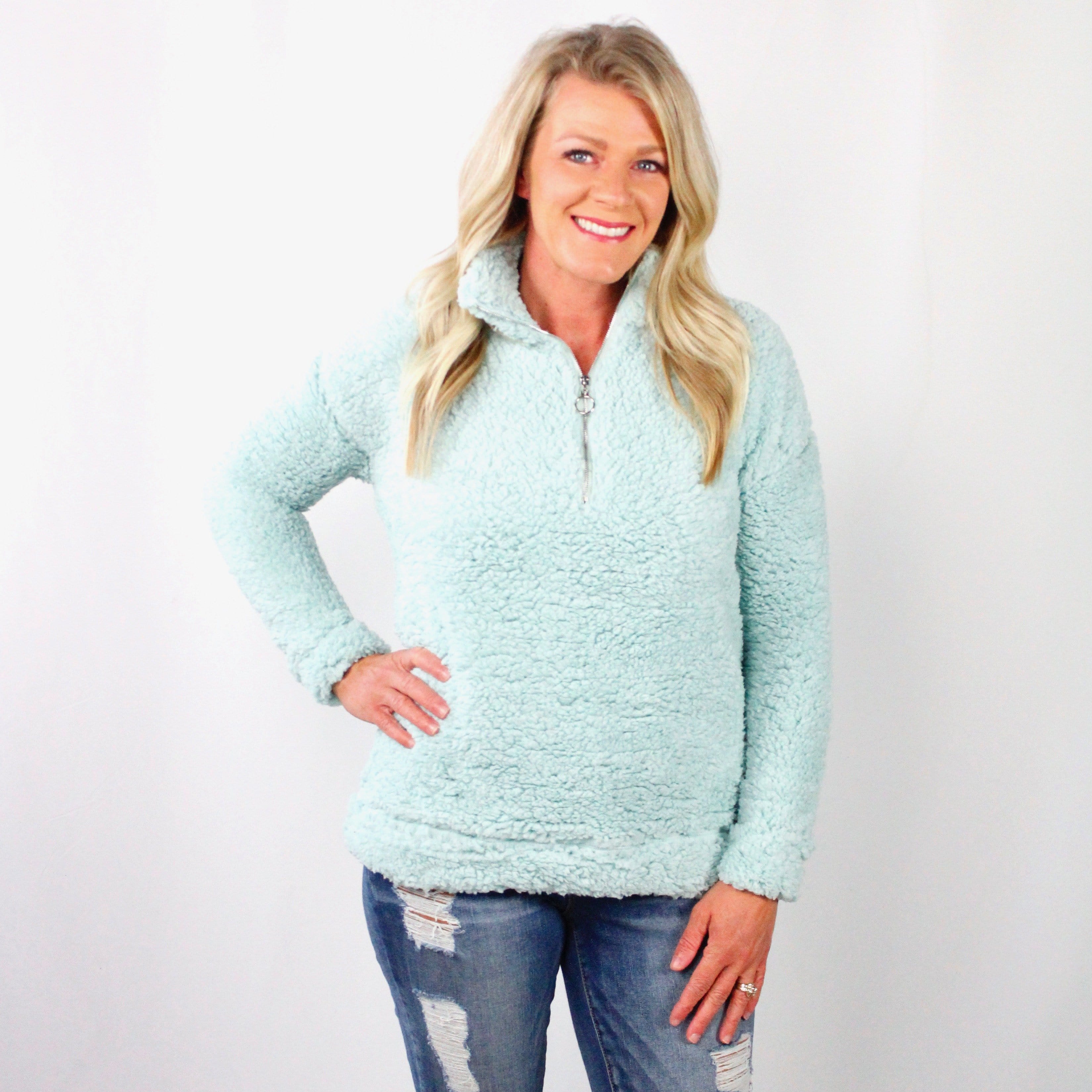 1/4 Zip Sherpa Pullover