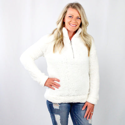 1/4 Zip Sherpa Pullover