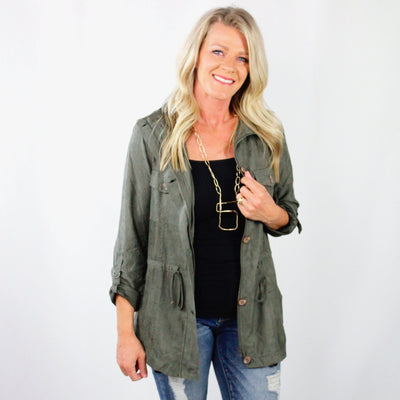 Zipper Button Jacket