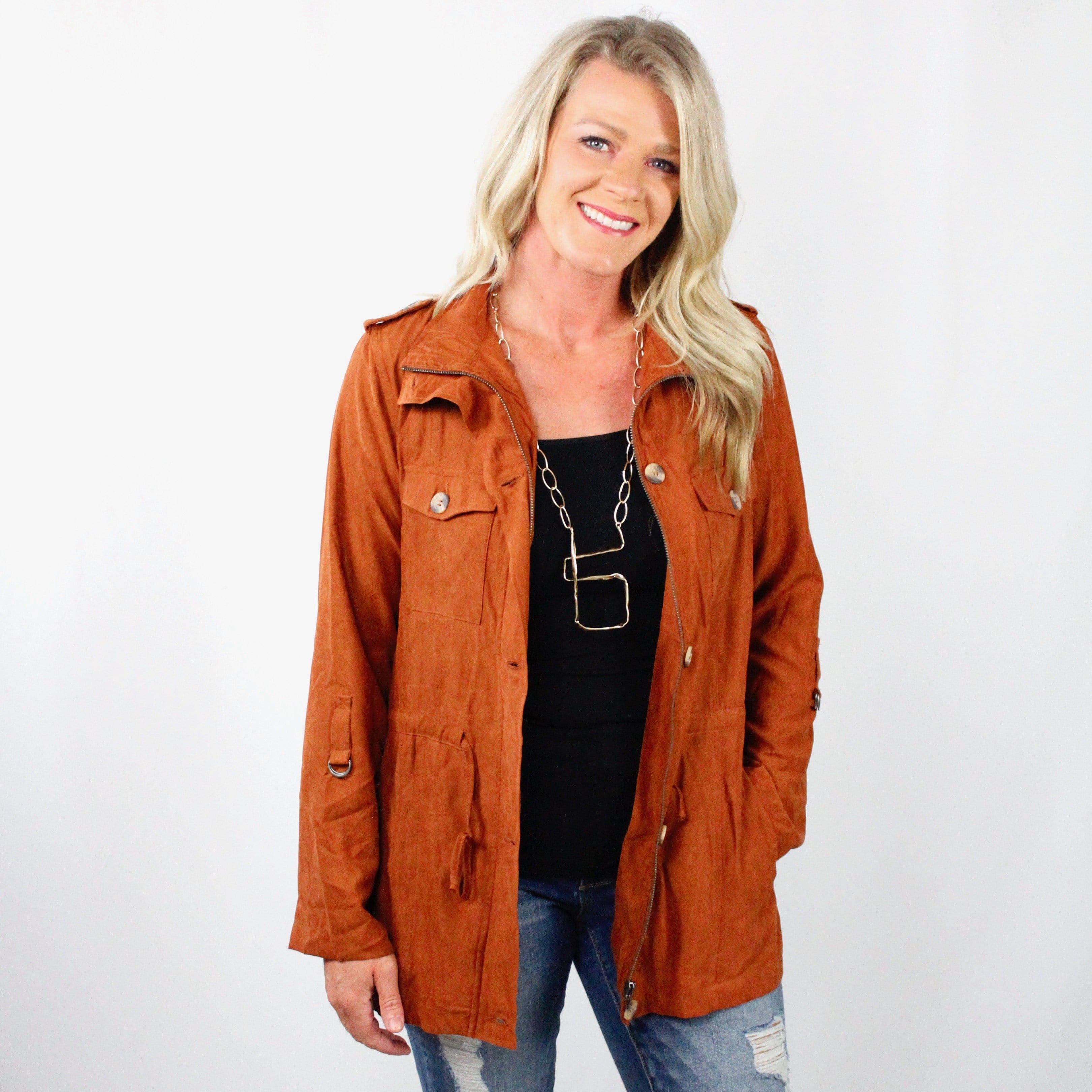 Zipper Button Jacket