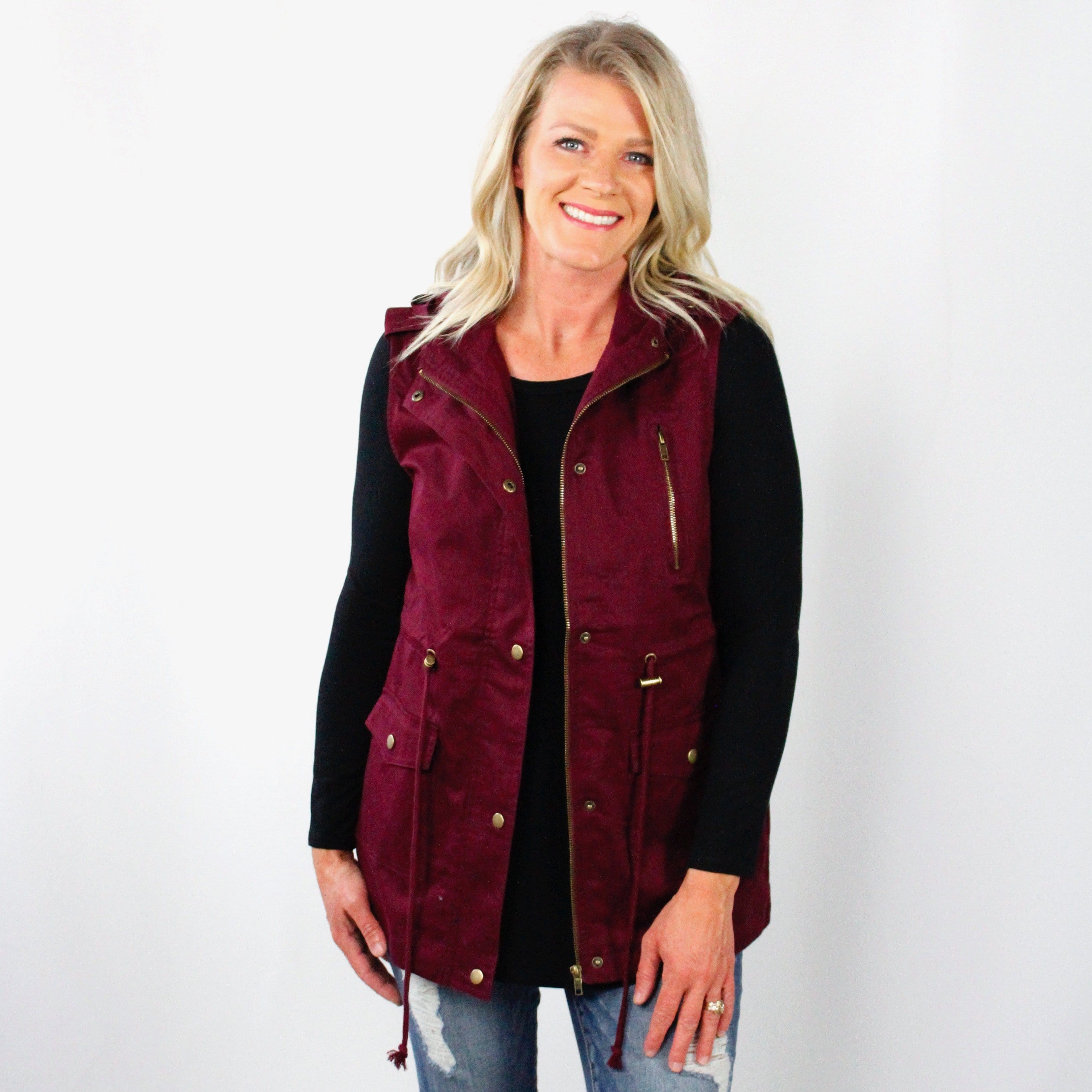 Hooded Military Vest