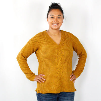 Front Detail Texture Sweater
