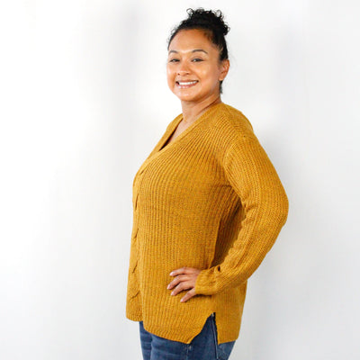 Front Detail Texture Sweater