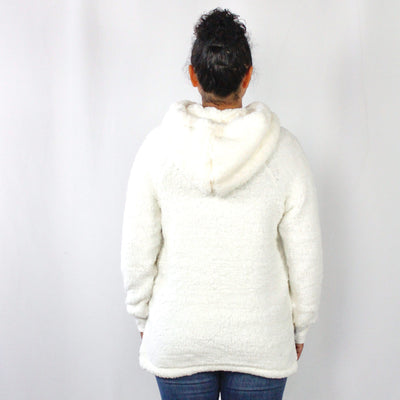 Hooded Pocket Sherpa Pullover