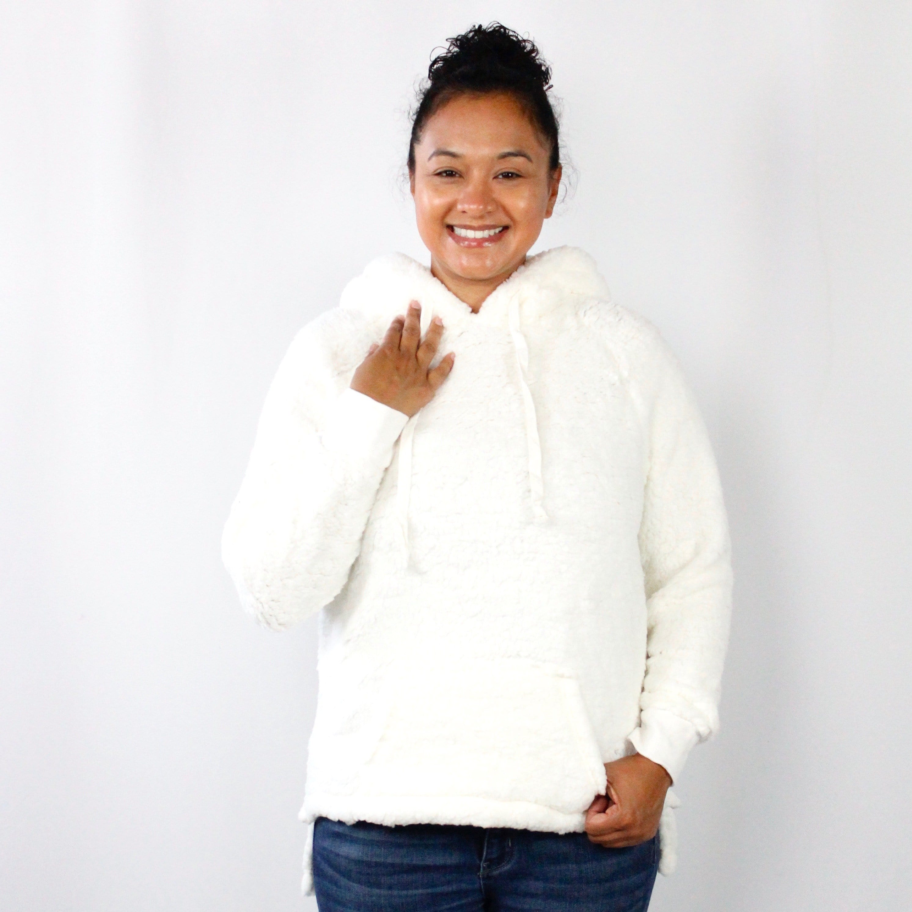 Hooded Pocket Sherpa Pullover