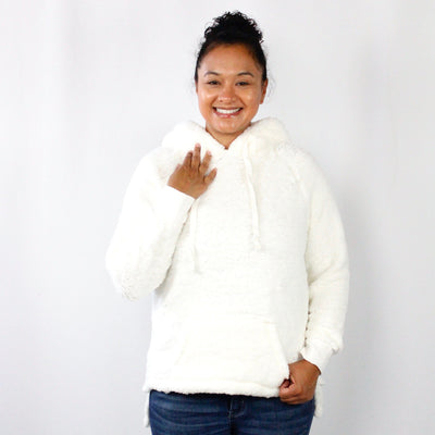 Hooded Pocket Sherpa Pullover