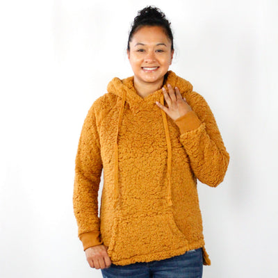 Hooded Pocket Sherpa Pullover