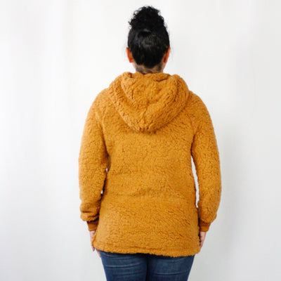 Hooded Pocket Sherpa Pullover