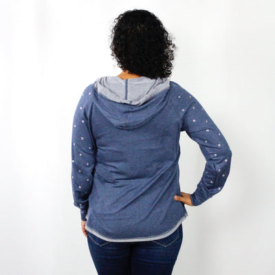 Rivet Zip-Up Sweatshirt