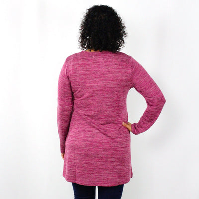 Pink Heathered Pocket Tunic