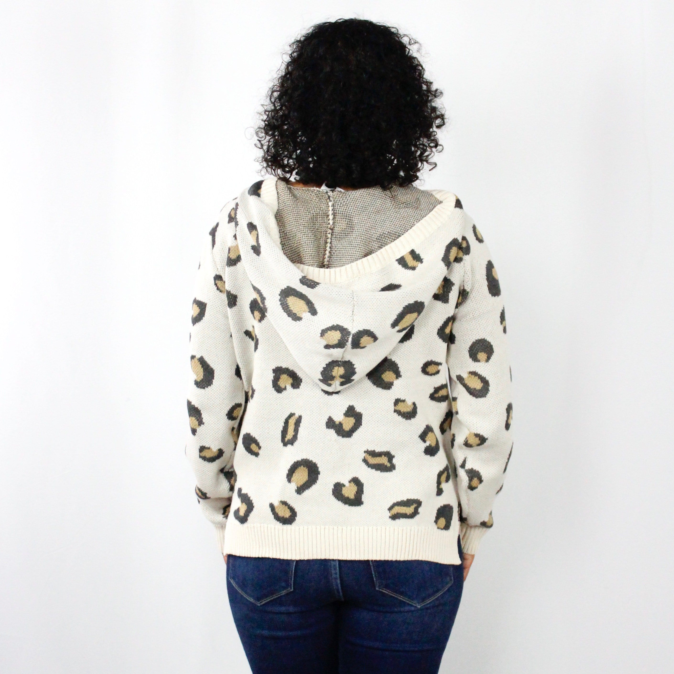 Leopard Hooded Sweater