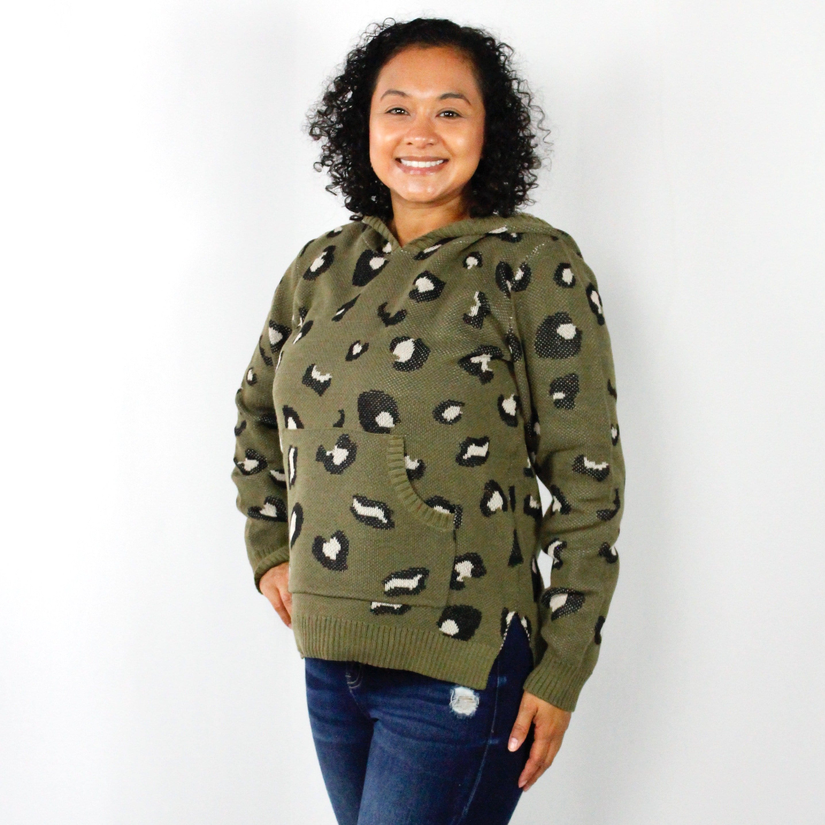 Size 2X Leopard Hood Deal Steal 15