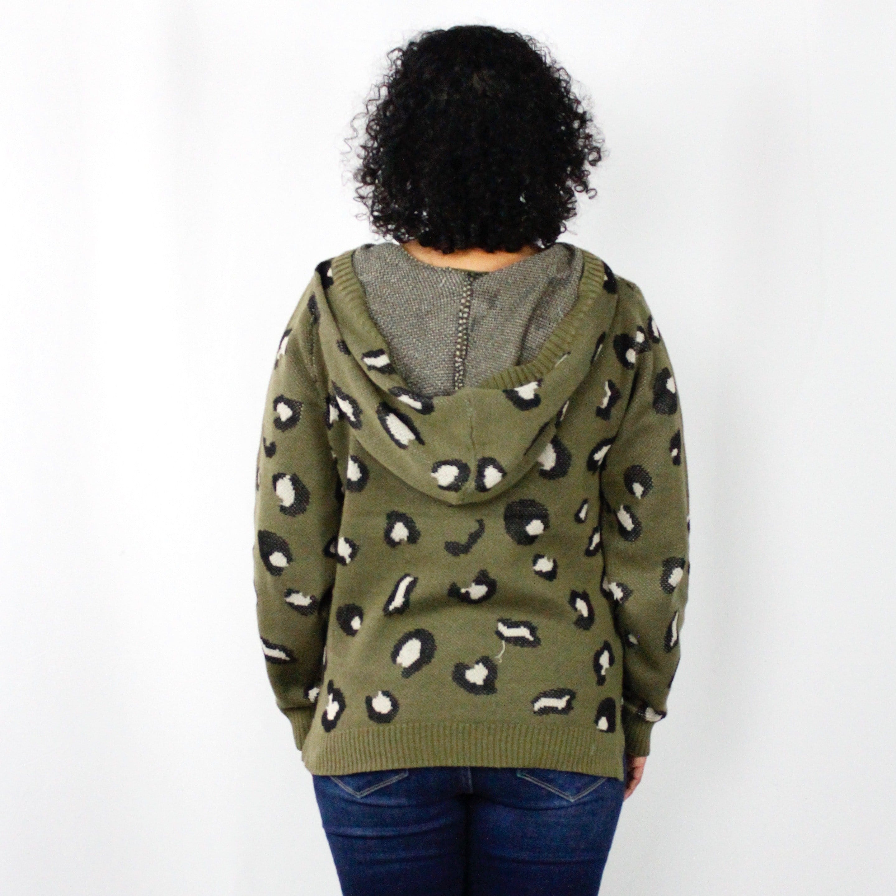 Leopard Hooded Sweater