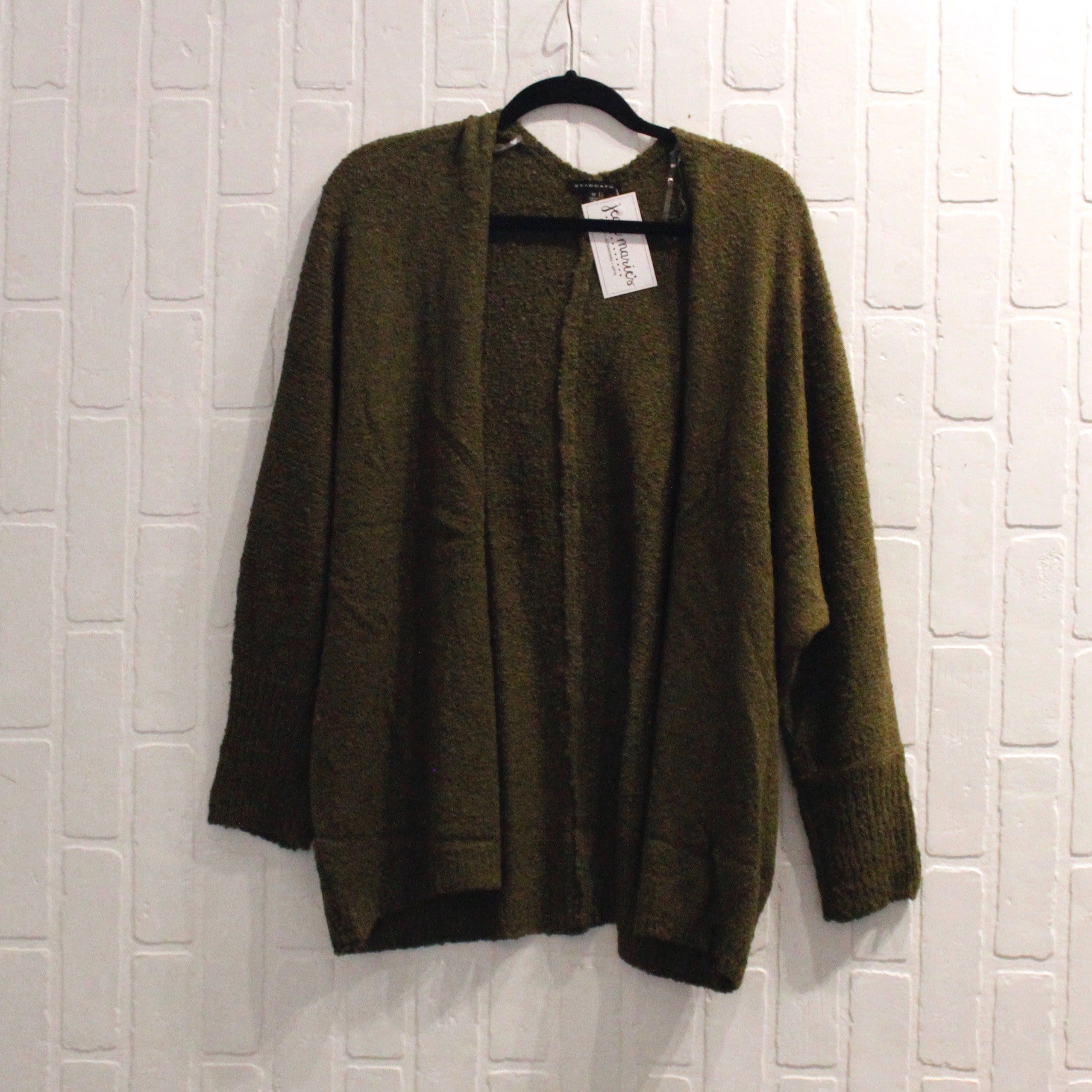 Olive Slouchy Cardigan