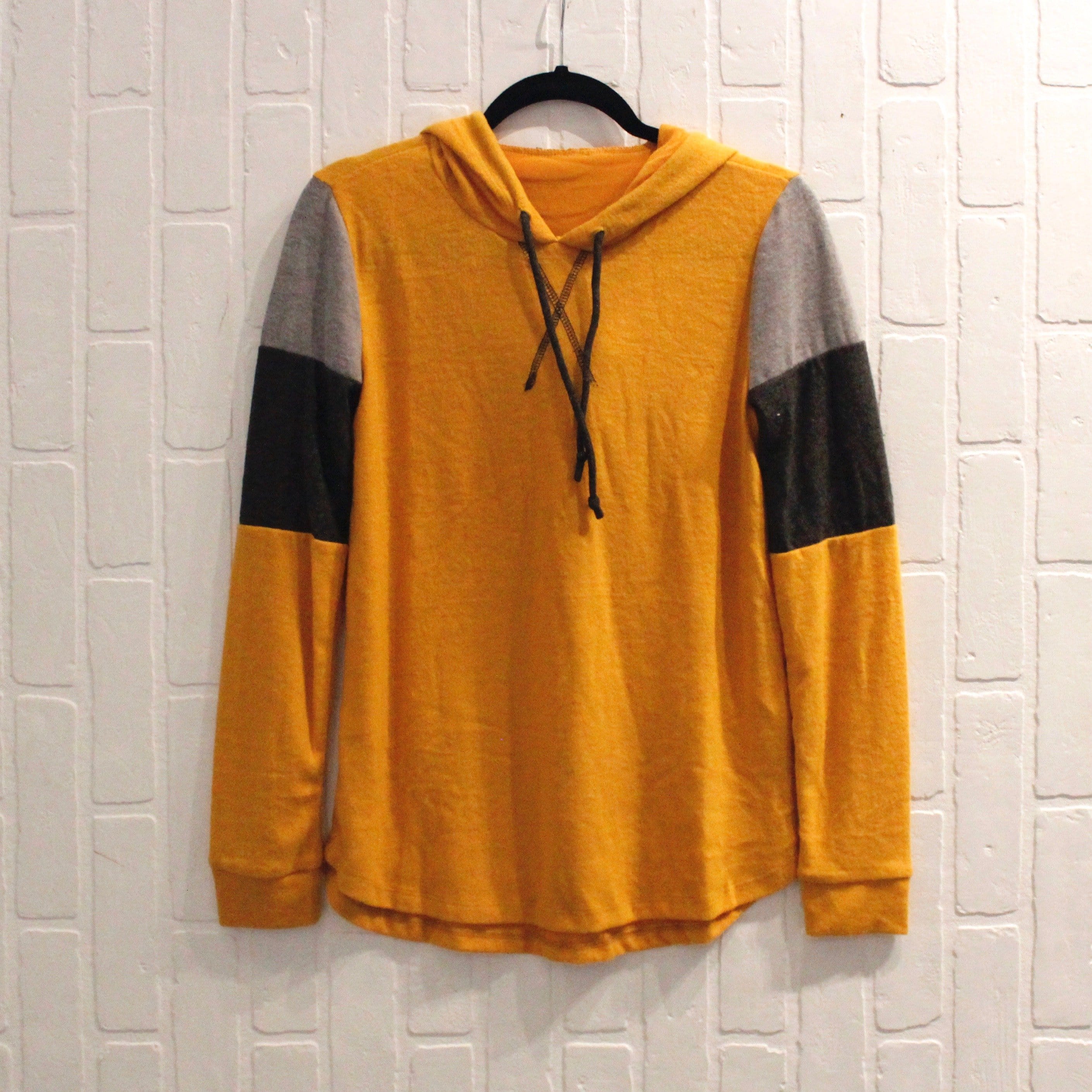 Mustard Hooded Sweatshirt