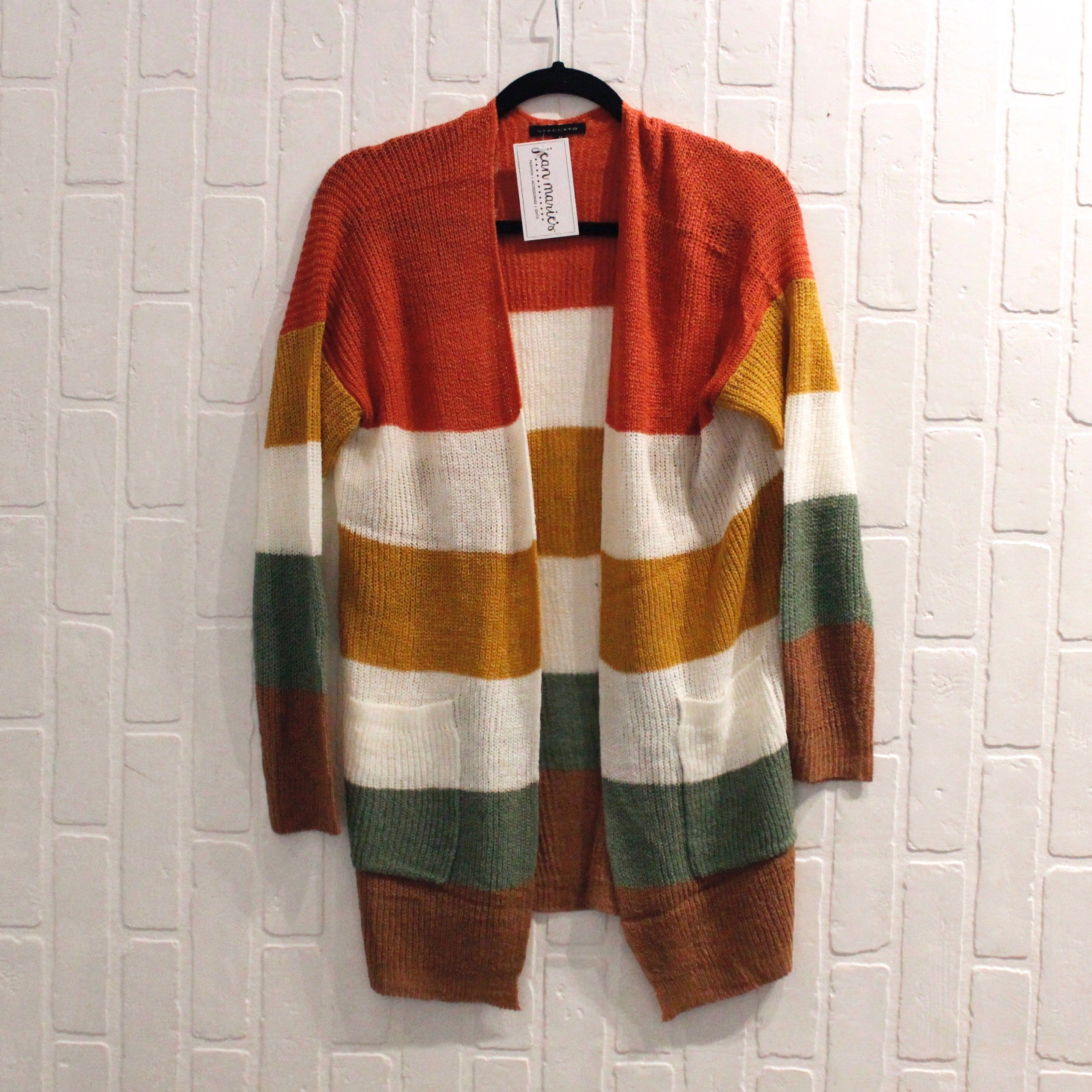 Knit Stripe Pocket Cardigan