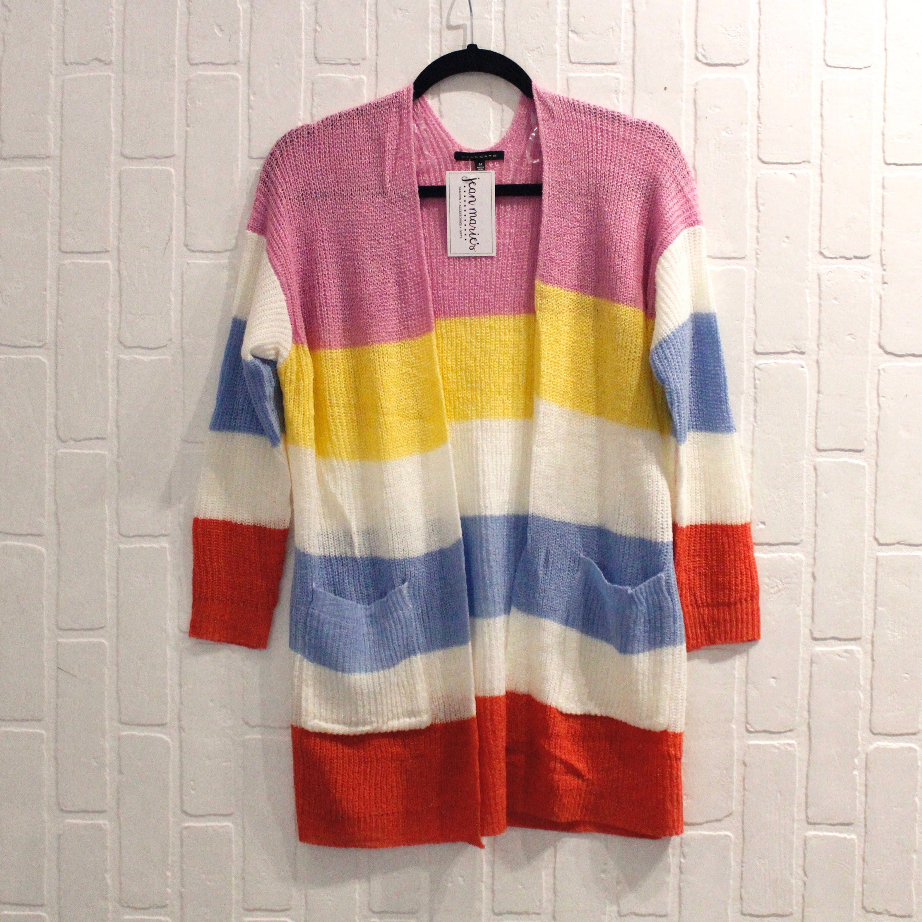 Knit Stripe Pocket Cardigan