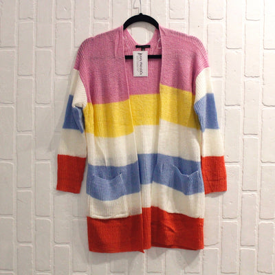 Knit Stripe Pocket Cardigan