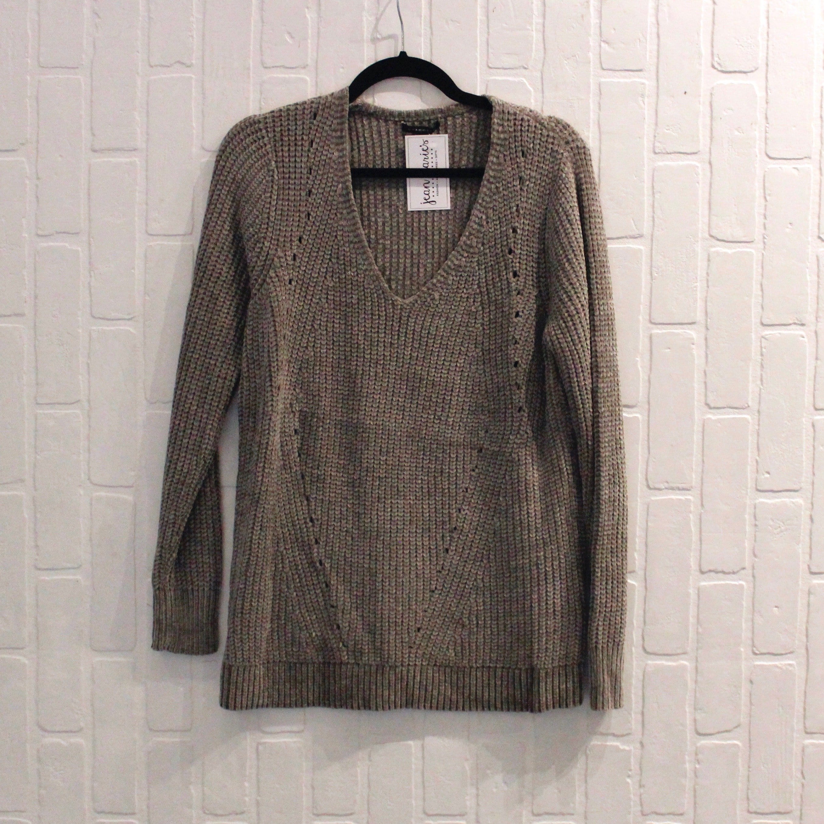 Vneck Texture Sweater