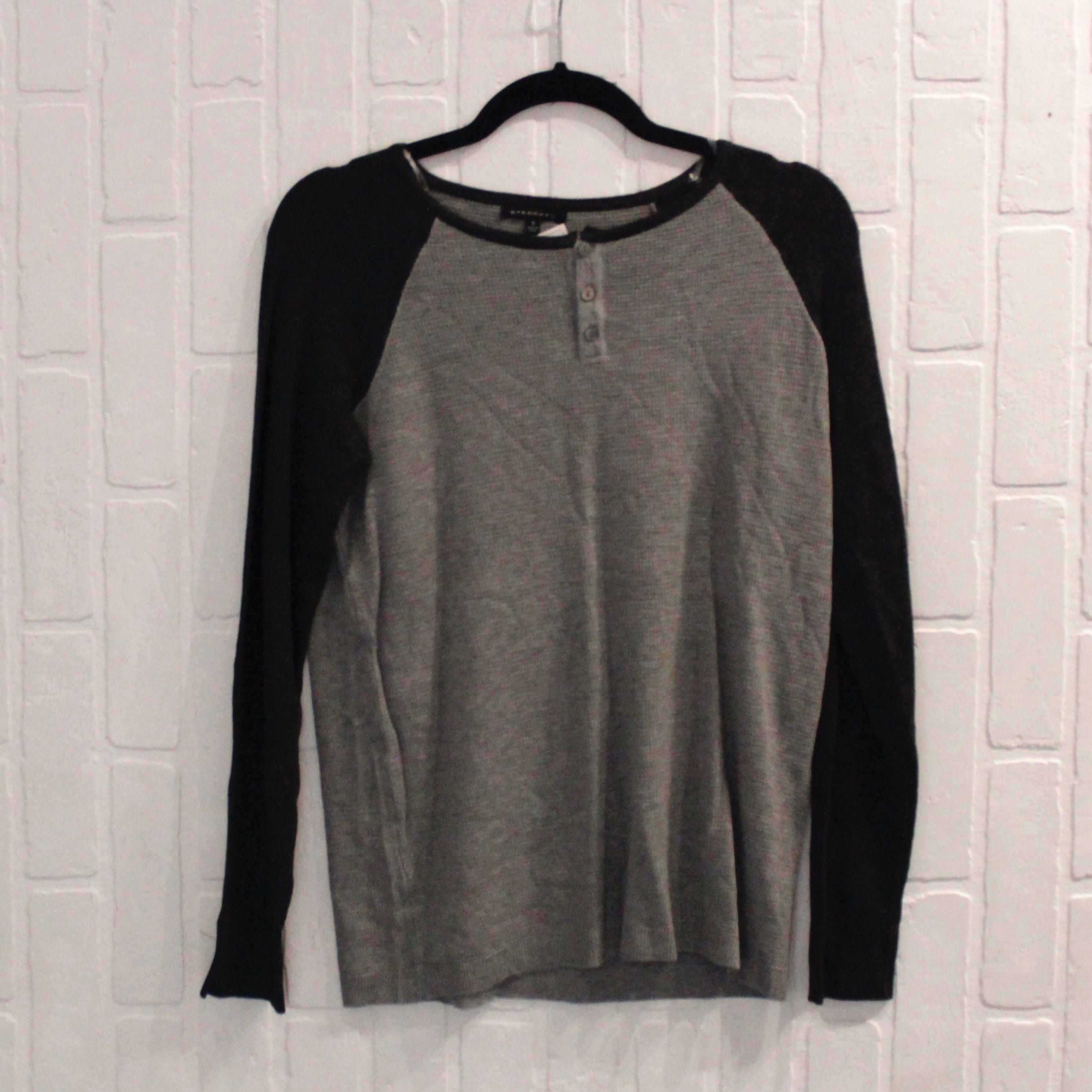 Grey Baseball Thermal Top