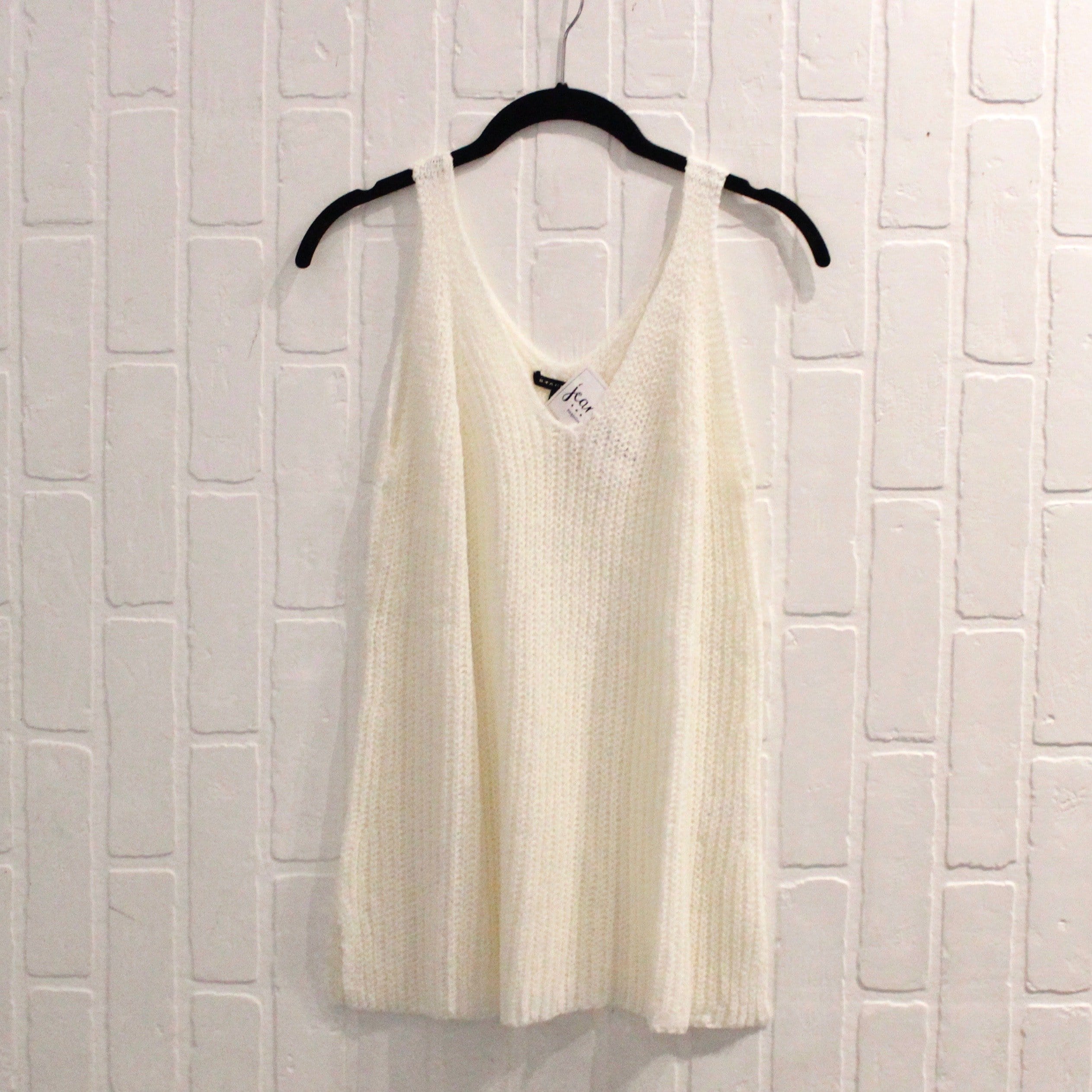White Knit Tank