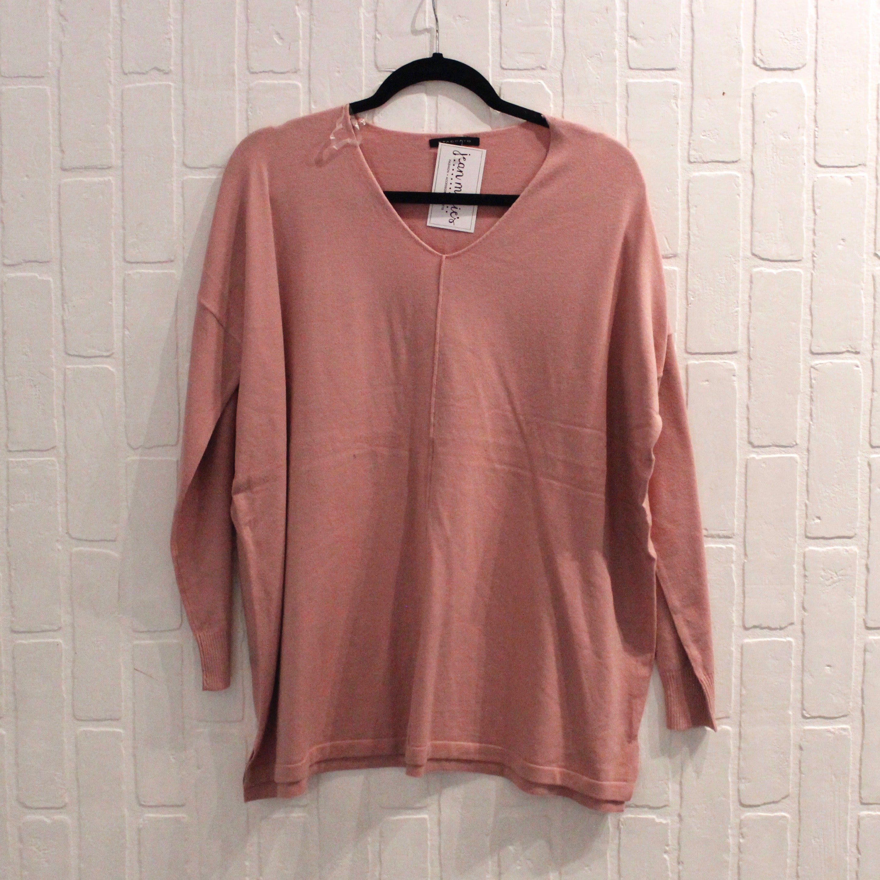 Pink Vneck Sweater