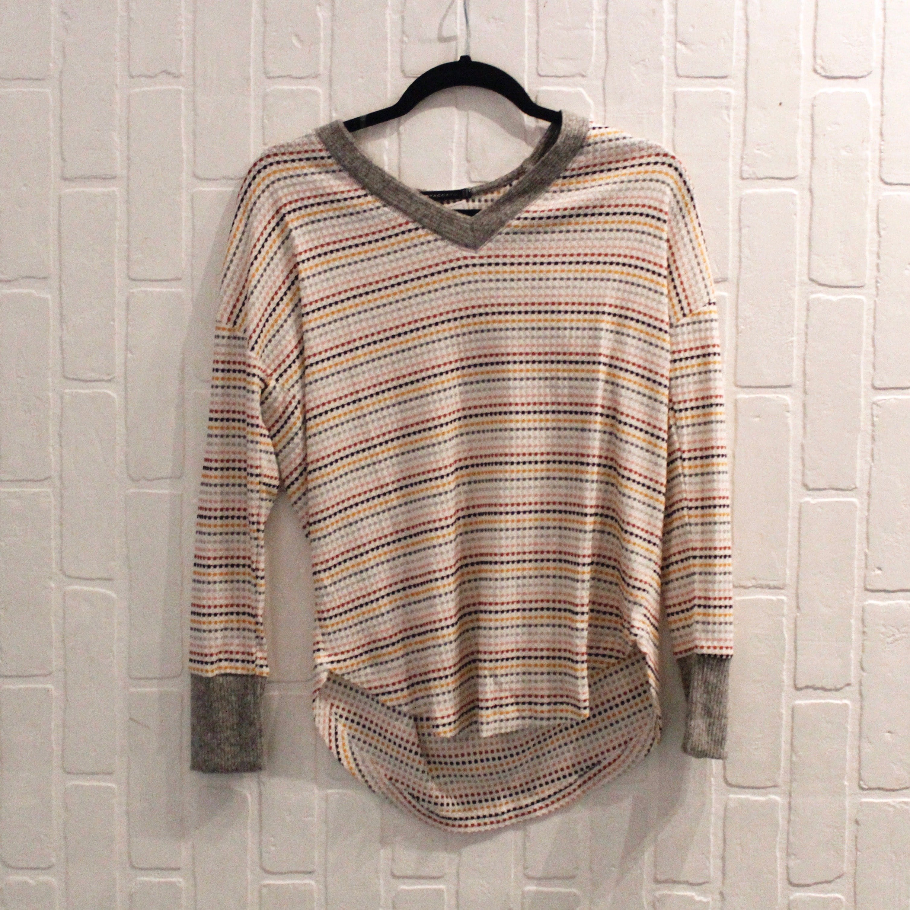 Colored Stripe Pattern Top