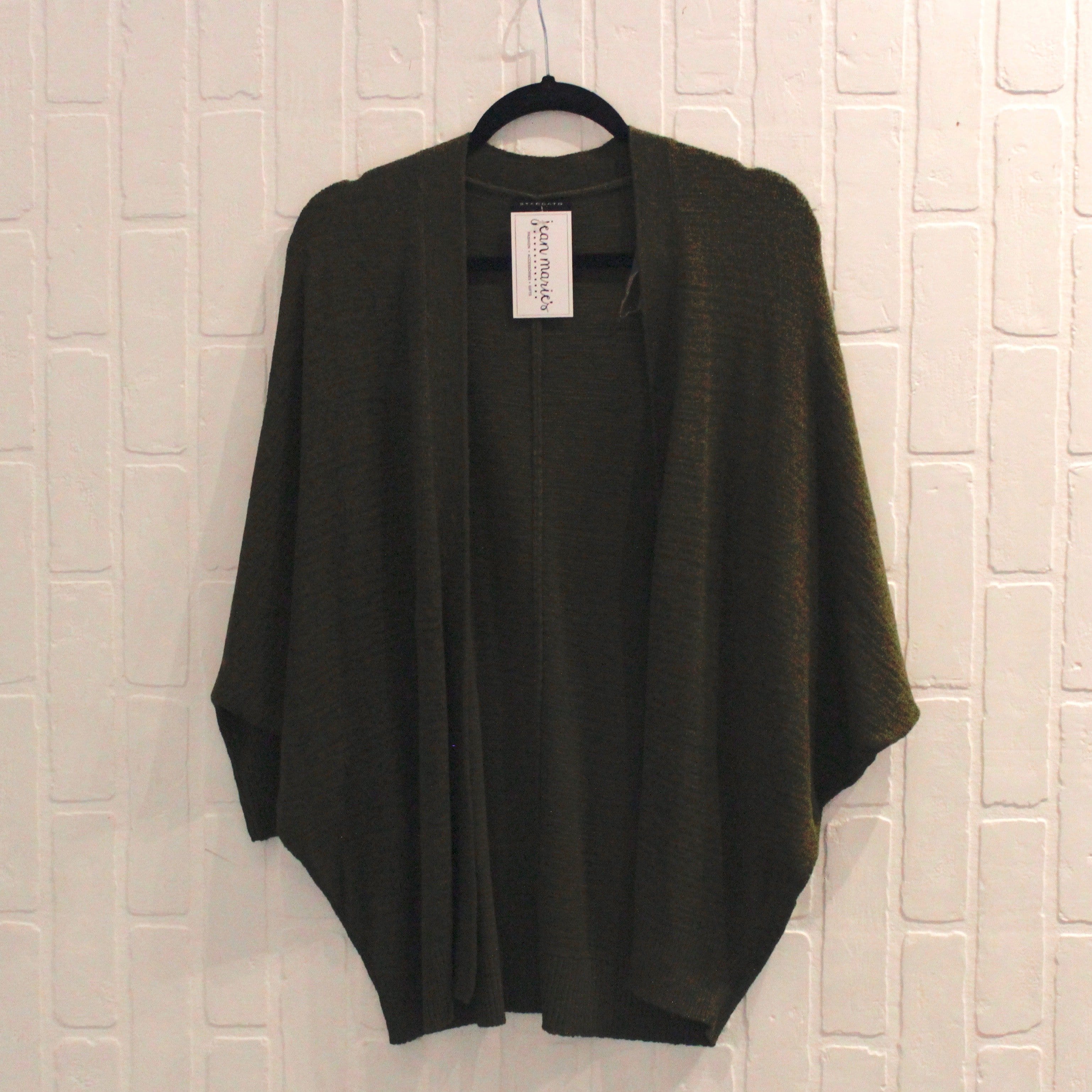 Dark Green Slouchy Cardigan
