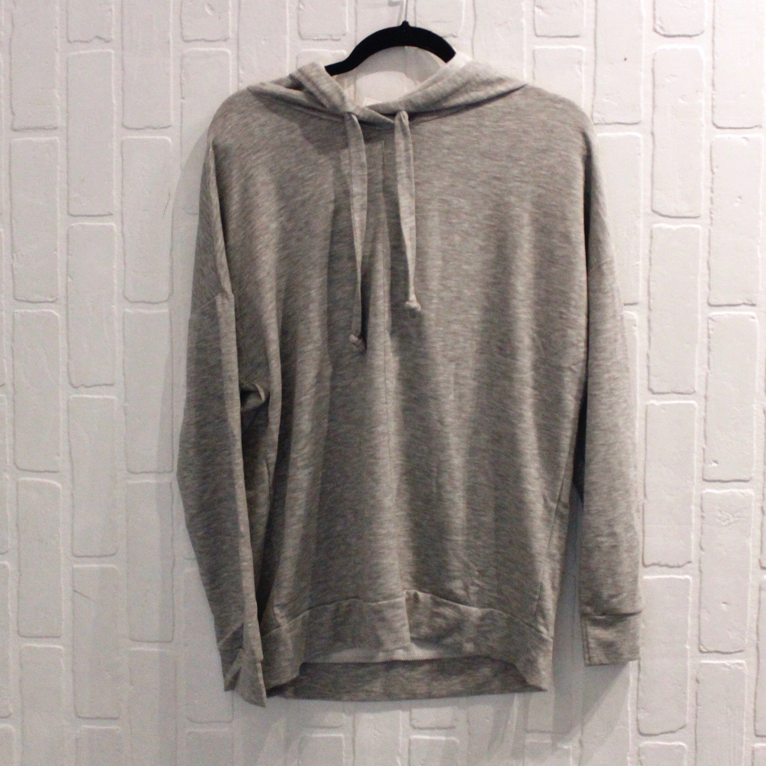 Basic Drawstring Hooded Pullover