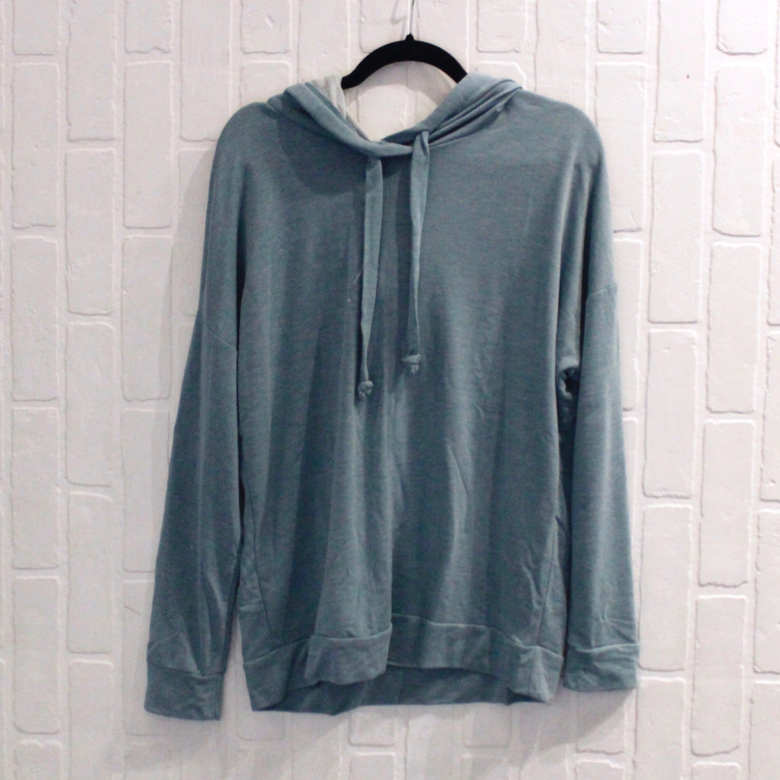 Basic Drawstring Hooded Pullover