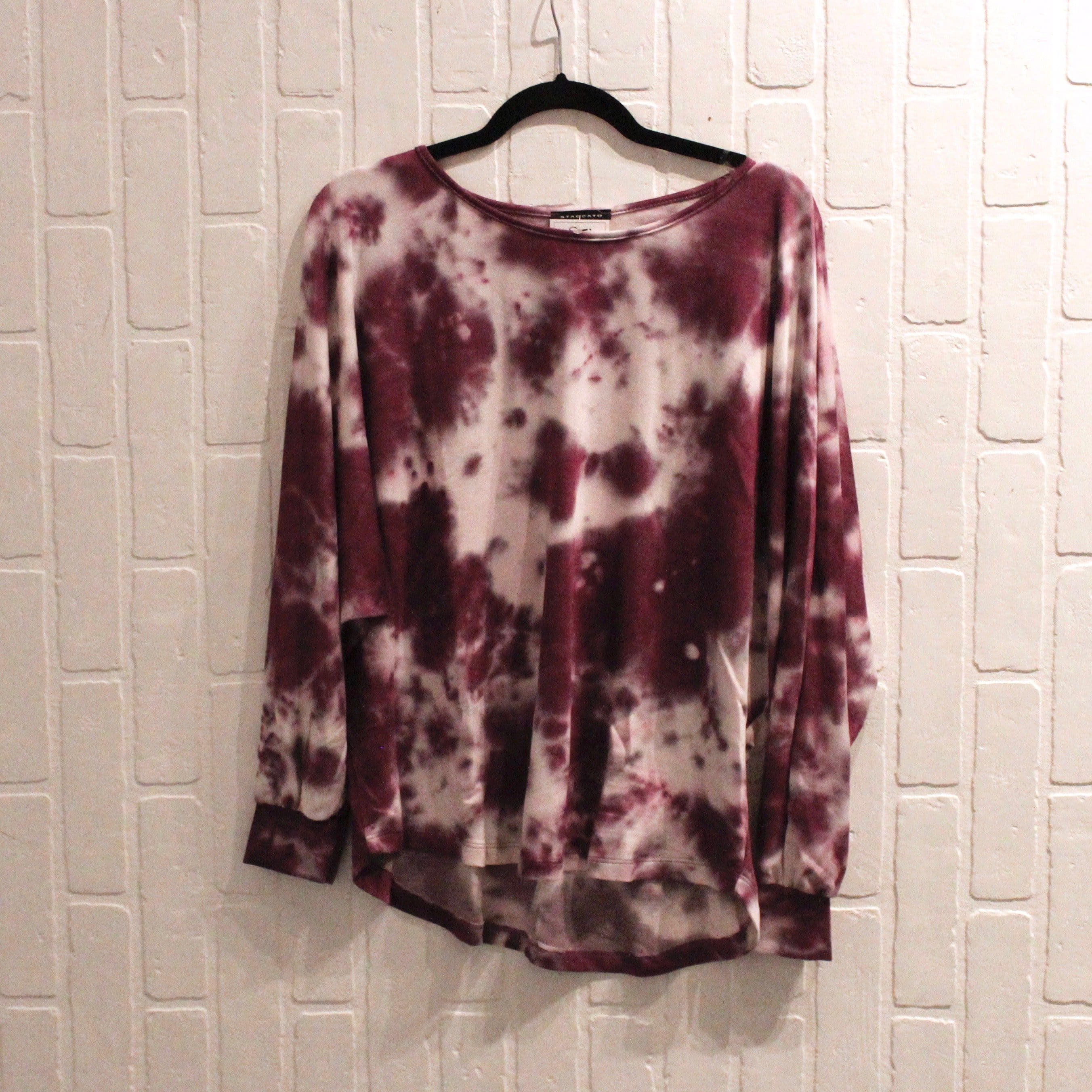 Plum Tiedye Dolman Top