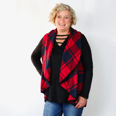 Cozy Plaid Vest