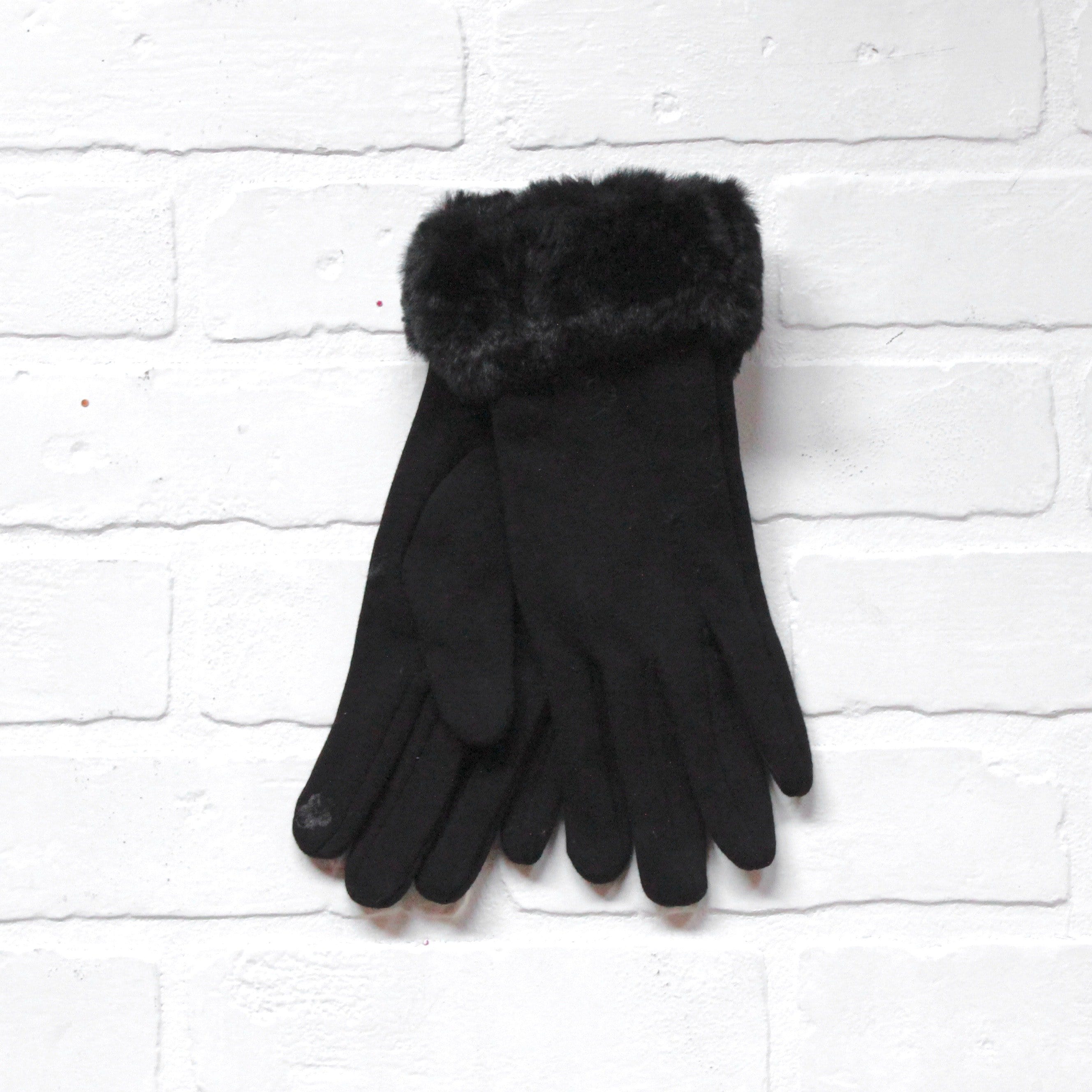 Faux Fur Wrist Gloves