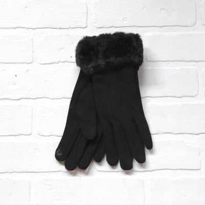 Faux Fur Wrist Gloves