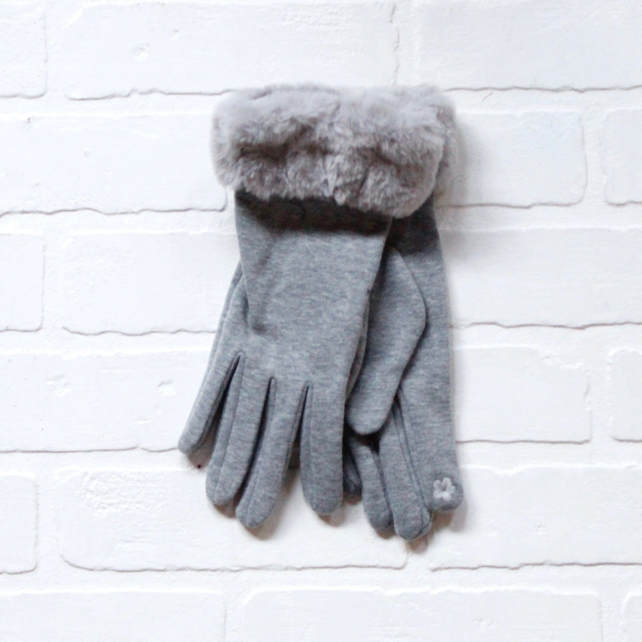 Faux Fur Wrist Gloves
