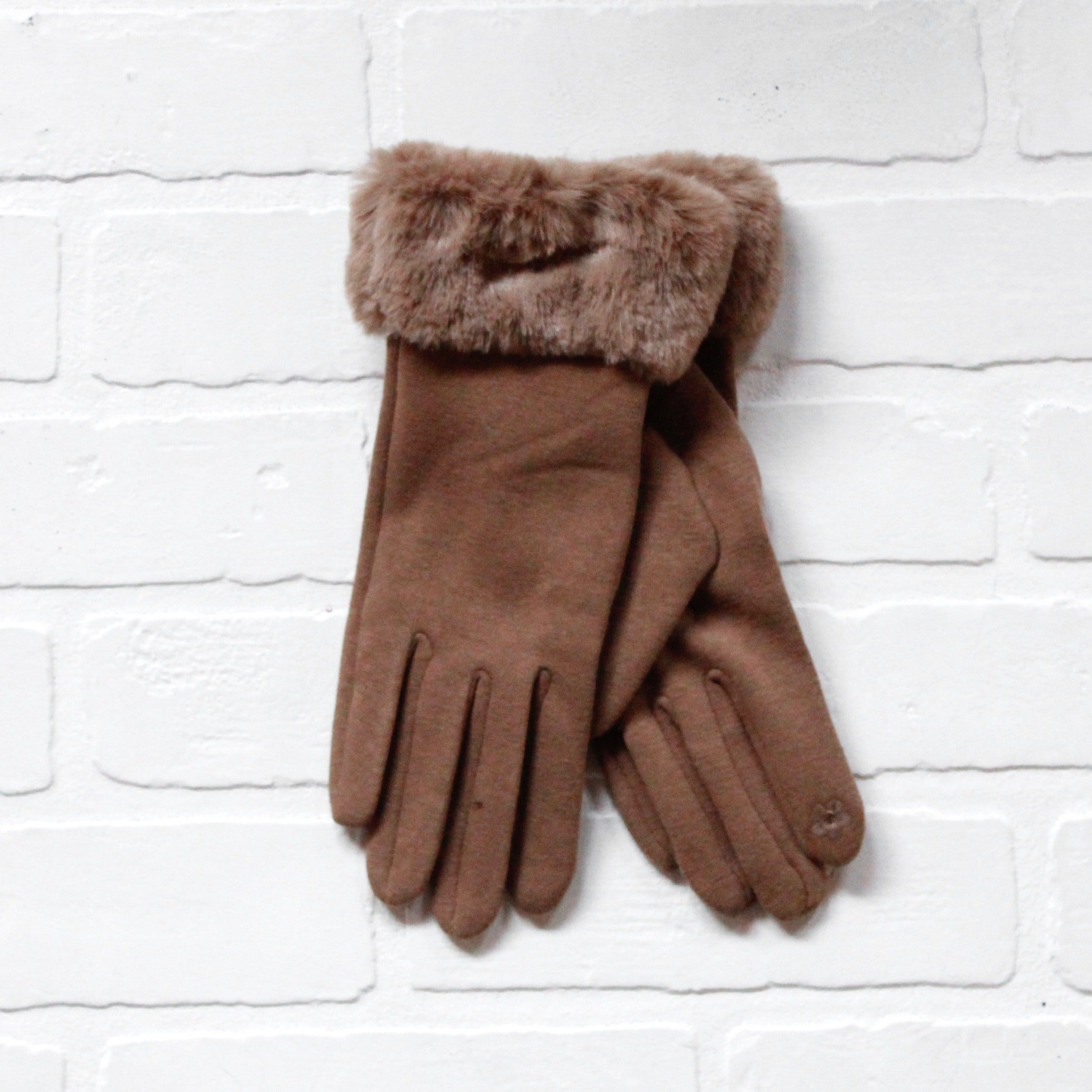 Faux Fur Wrist Gloves
