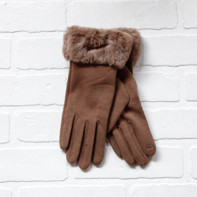 Faux Fur Wrist Gloves