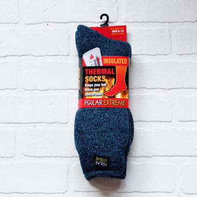 blue black brushed sock 