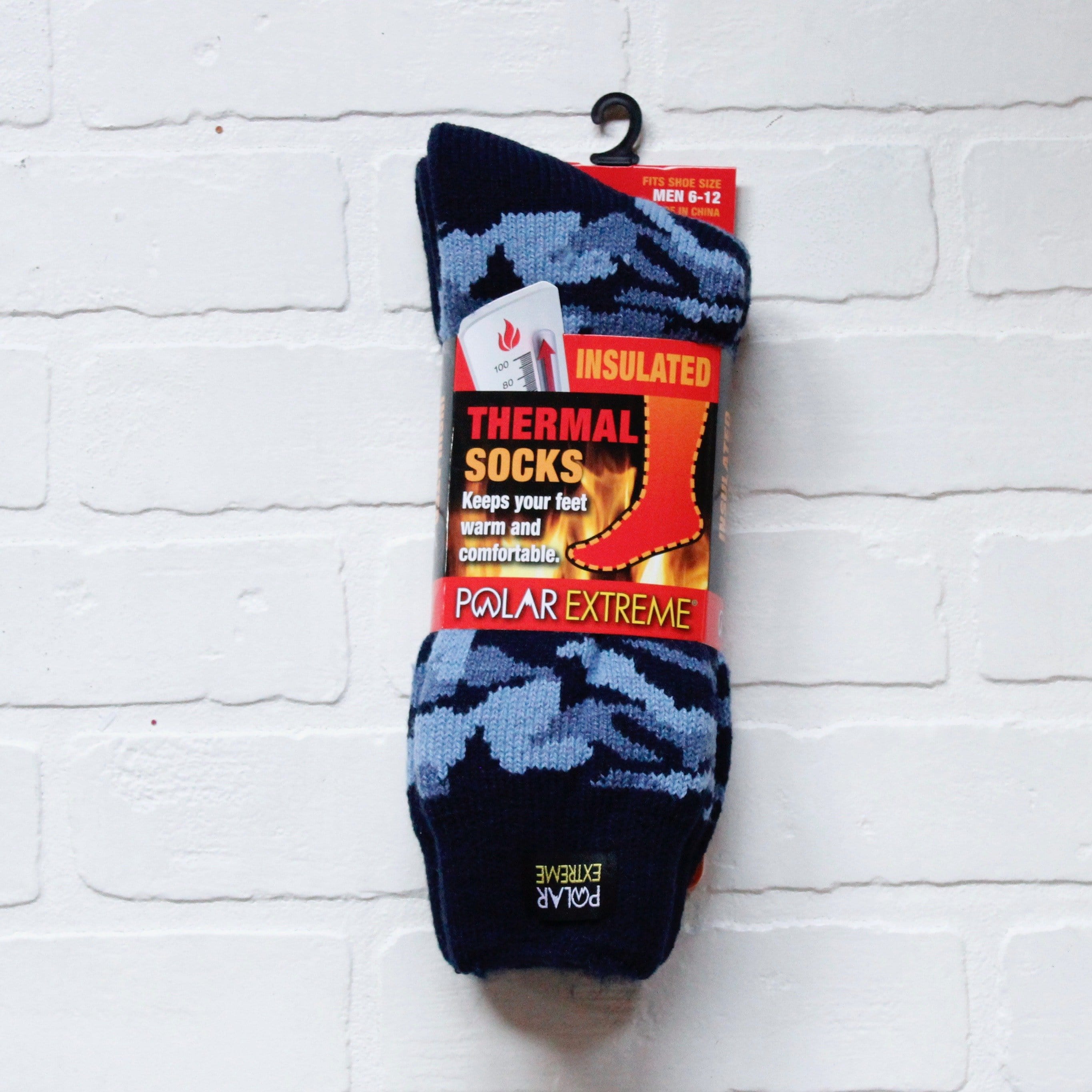 Polar Extreme Heat Men's Camo Sock Asst