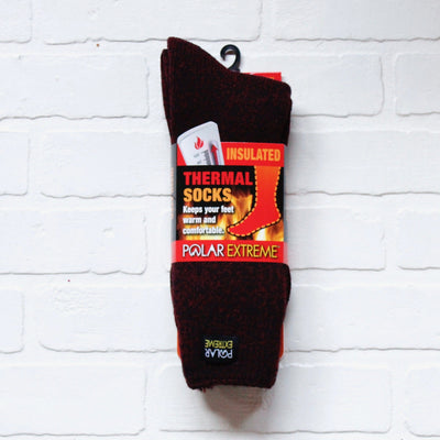 super warm thermal black sock