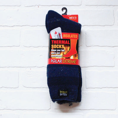 Polar Extreme Heat Men's Stripe & Solid Sock Asst