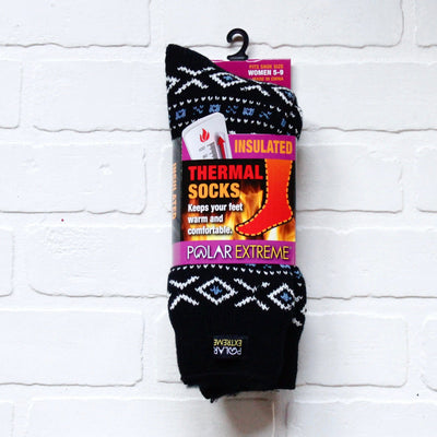 Polar Extreme Heat Women's Fairisle Thermal Sock Asst
